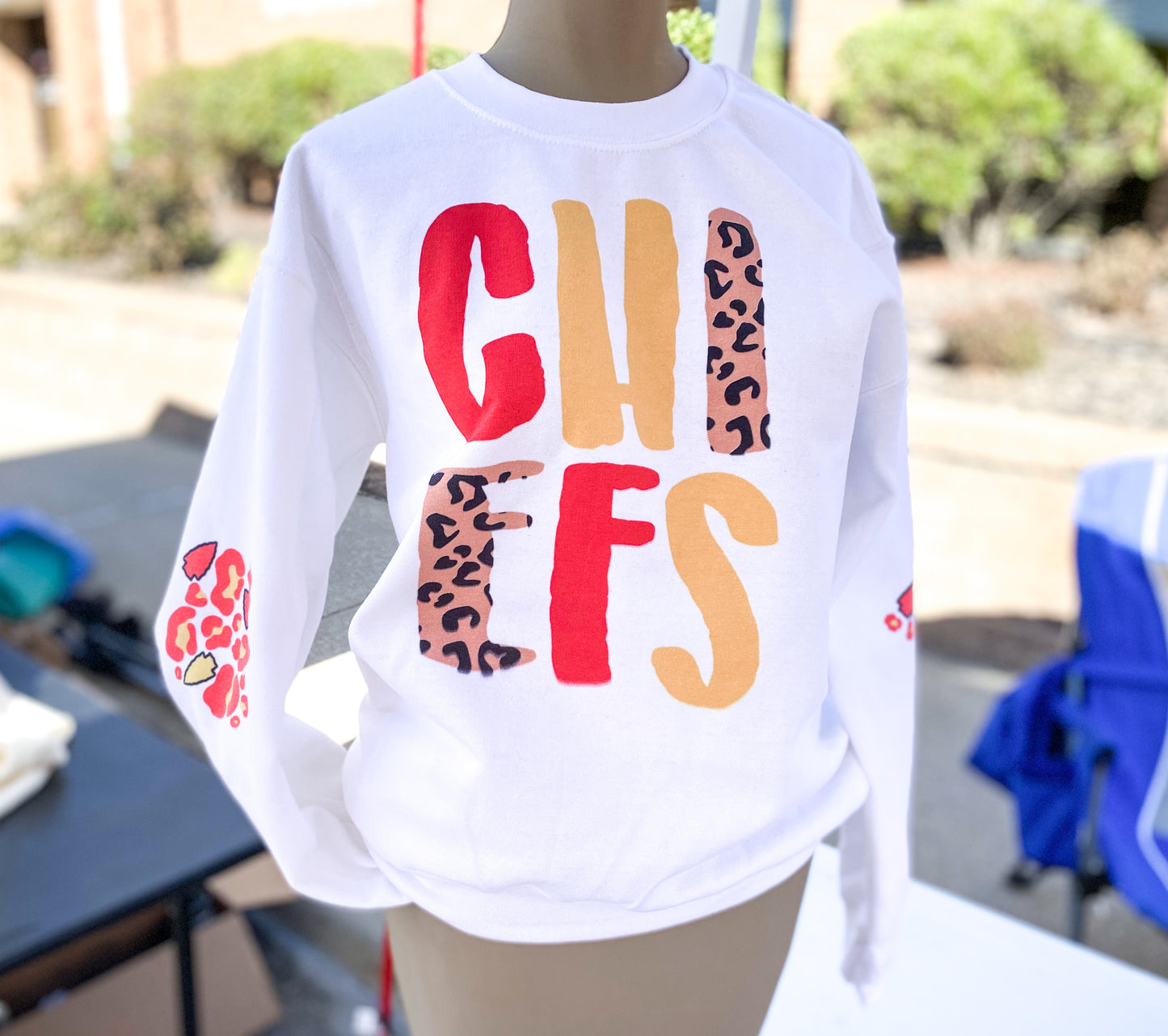 Chiefs Football White Sweatshirt