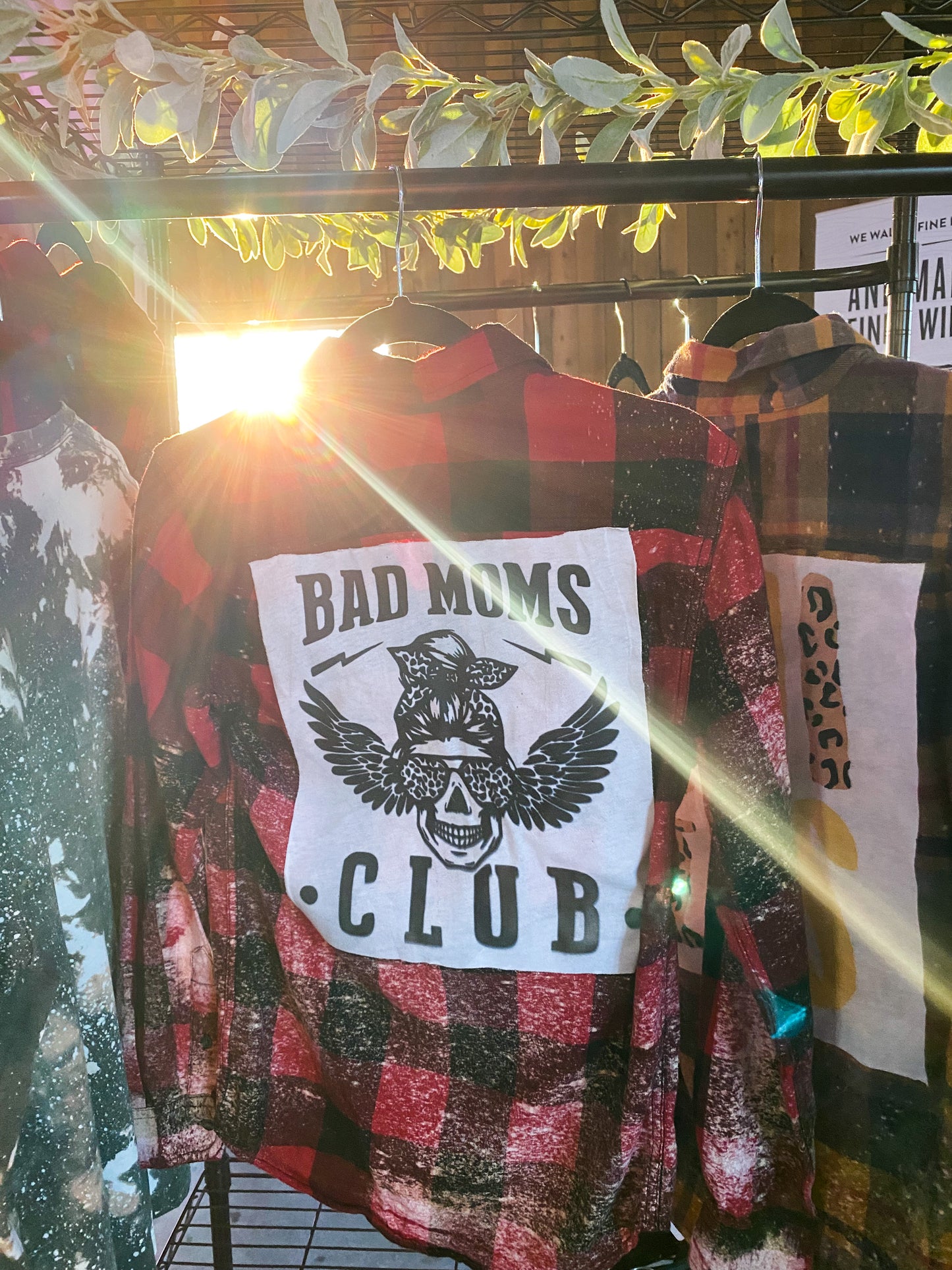 Bad Moms Club Womens Flannel